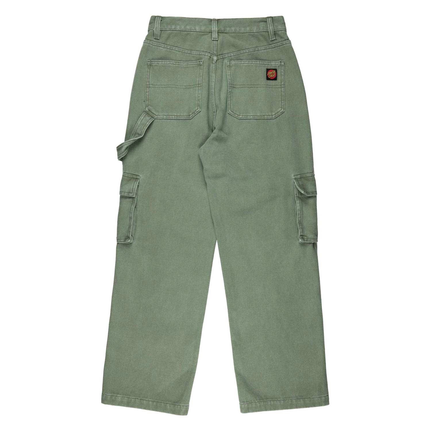 santa-cruz-skateboards-workers-cargo-pant-donna-pantalone-cargo-in-canvas-di-cot image 2