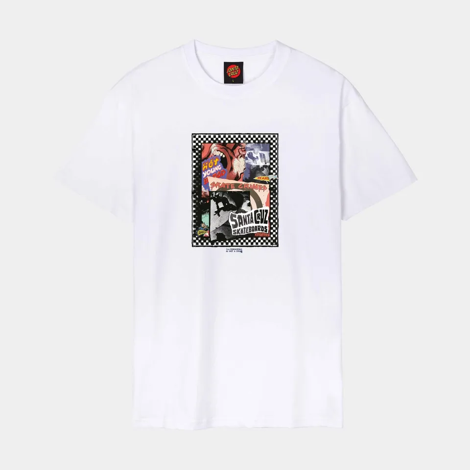 santa-cruz-skateboards-ad-collage-front-t-shirt image 1