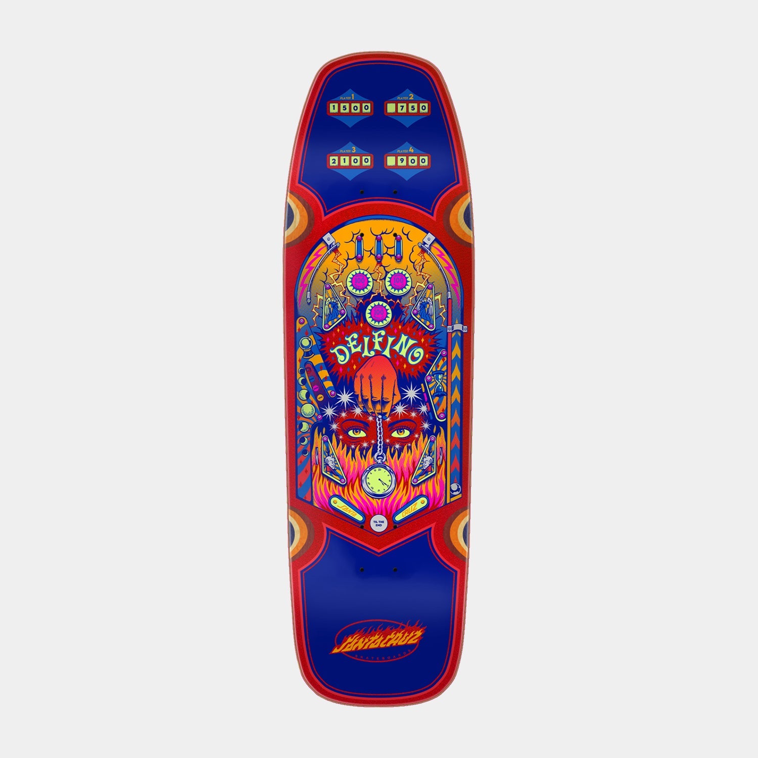 santa-cruz-skateboards-delfino-pinball-pro-deck-9-14-x-31-50-shaped image 1