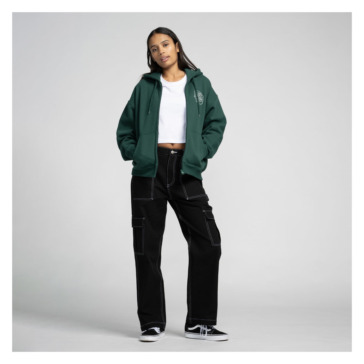 santa-cruz-skateboards-fever-dream-mono-dot-felpa-hoodie-zip-donna image 6
