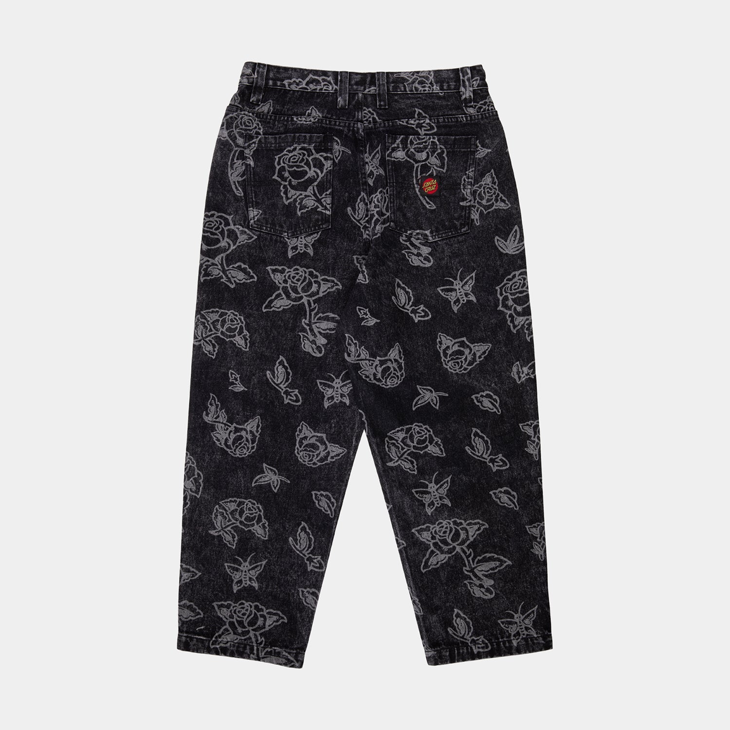 santa-cruz-skateboards-big-pants-mono-flash-roses-pantalone-baggy-denim image 2