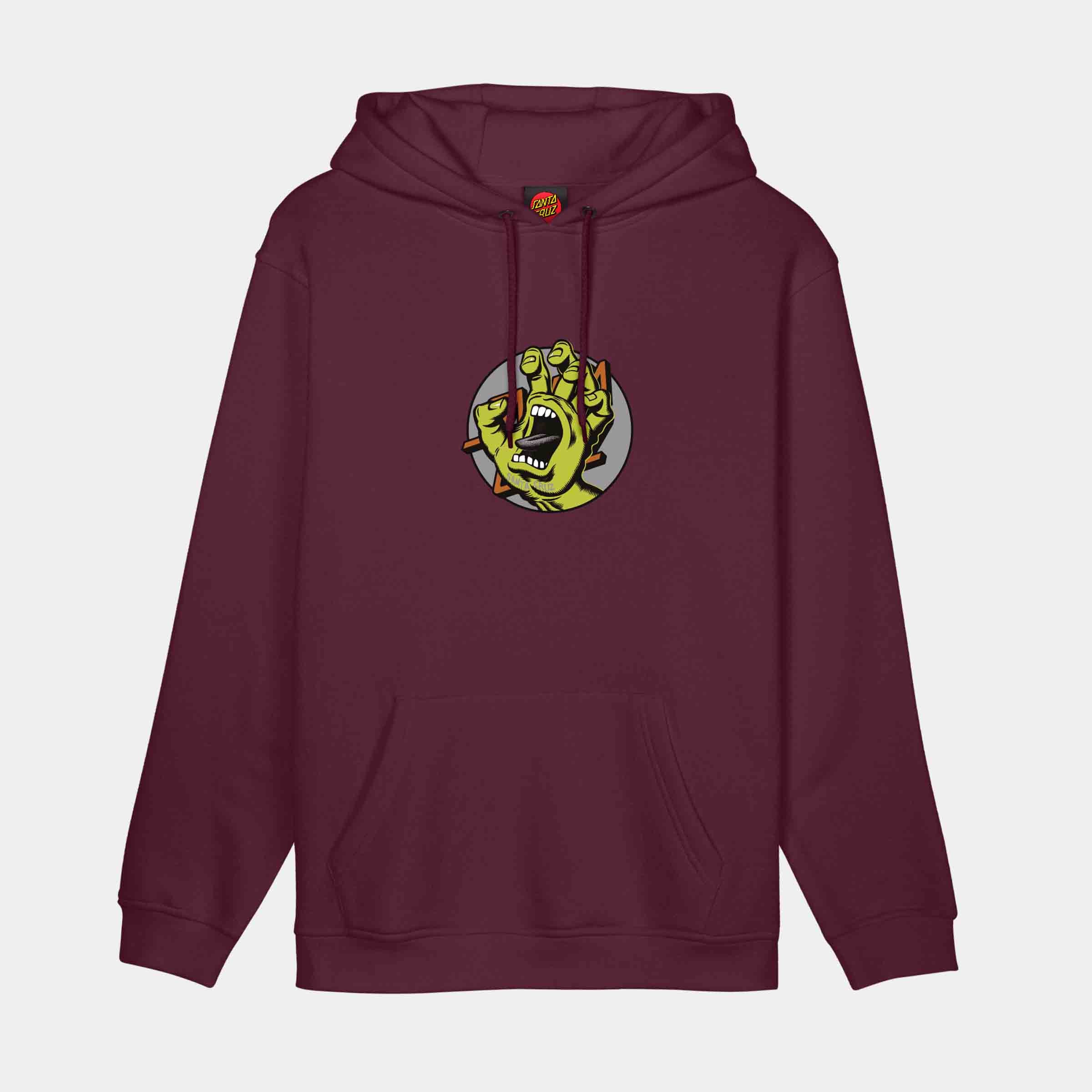 santa-cruz-skateboards-hand-dot-felpa-con-cappuccio-unisex image 1