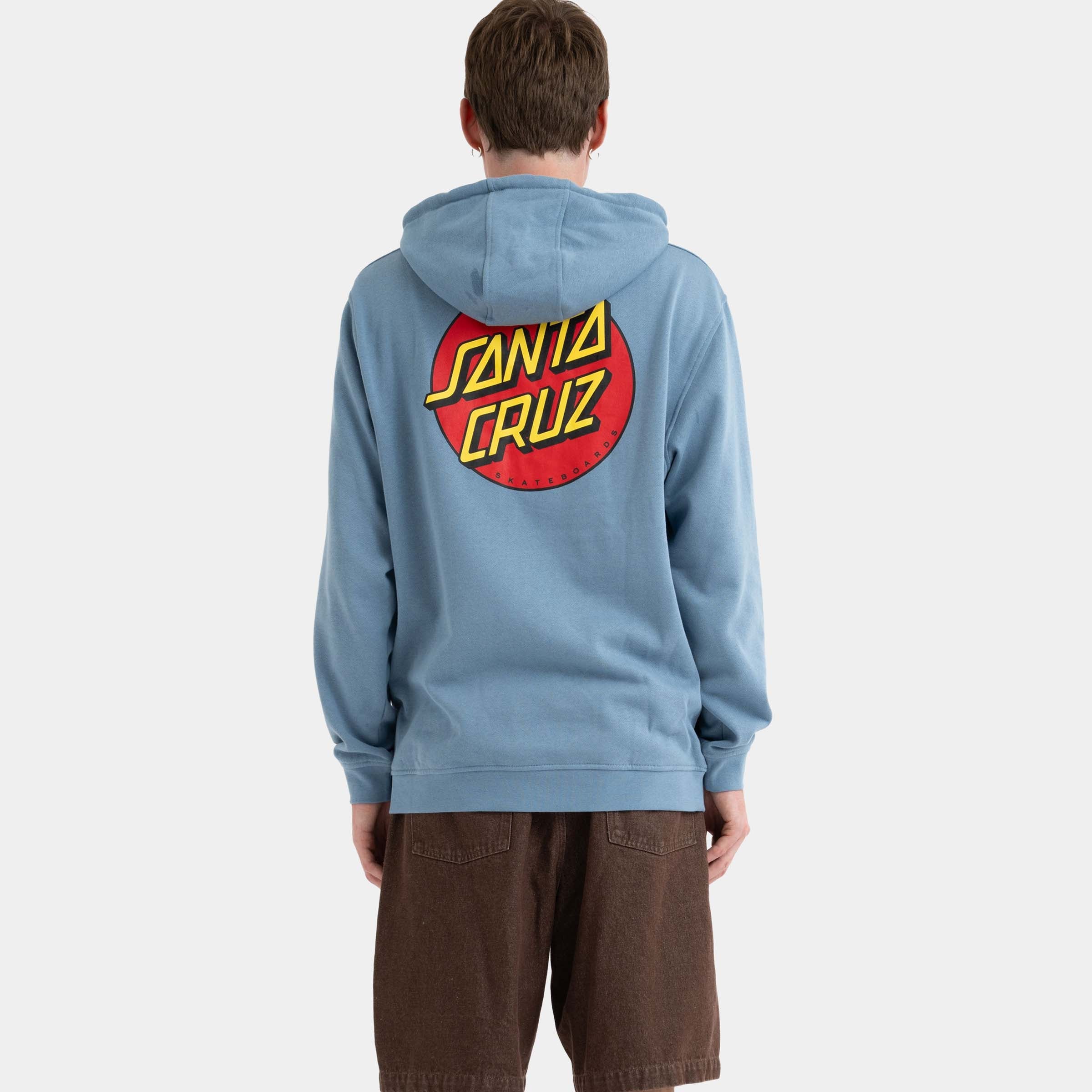 santa-cruz-skateboards-classic-dot-chest-hoodie-felpa-cappuccio image 5