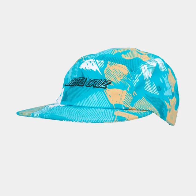 santa-cruz-skateboards-youth-stamped-strip-camper-cap-cappello-5-pannelli-ragazz image 1