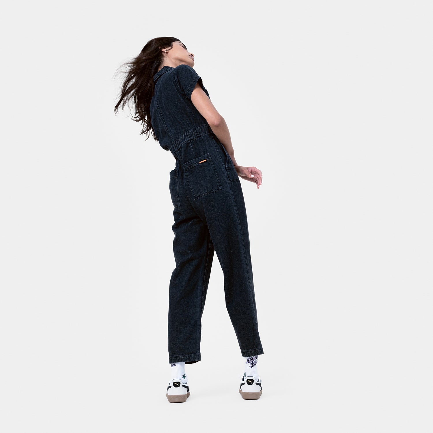 santa-cruz-skateboards-line-up-utility-jumpsuit-tuta-denim-donna image 5