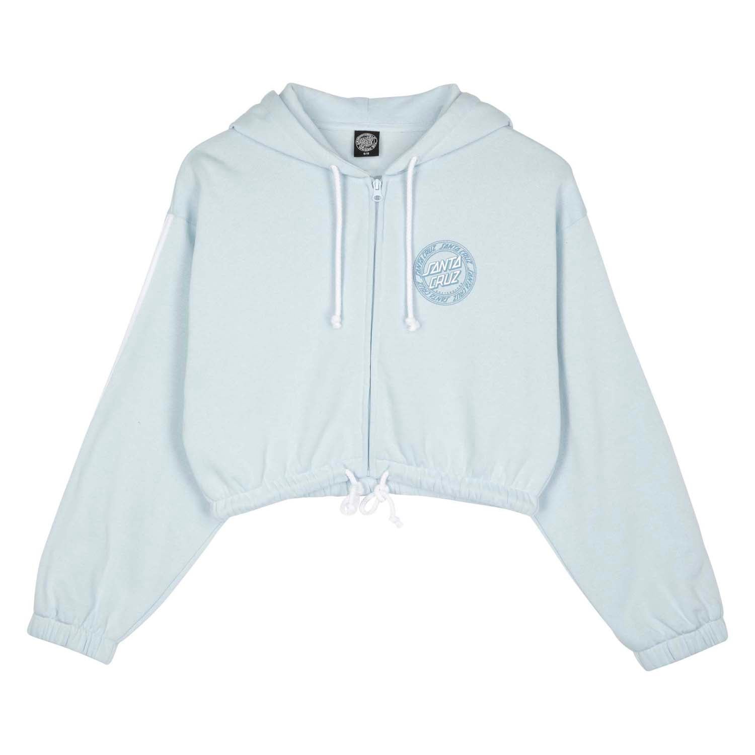 santa-cruz-skateboards-check-outline-ringed-dot-zip-felpa-con-zip-donna image 1