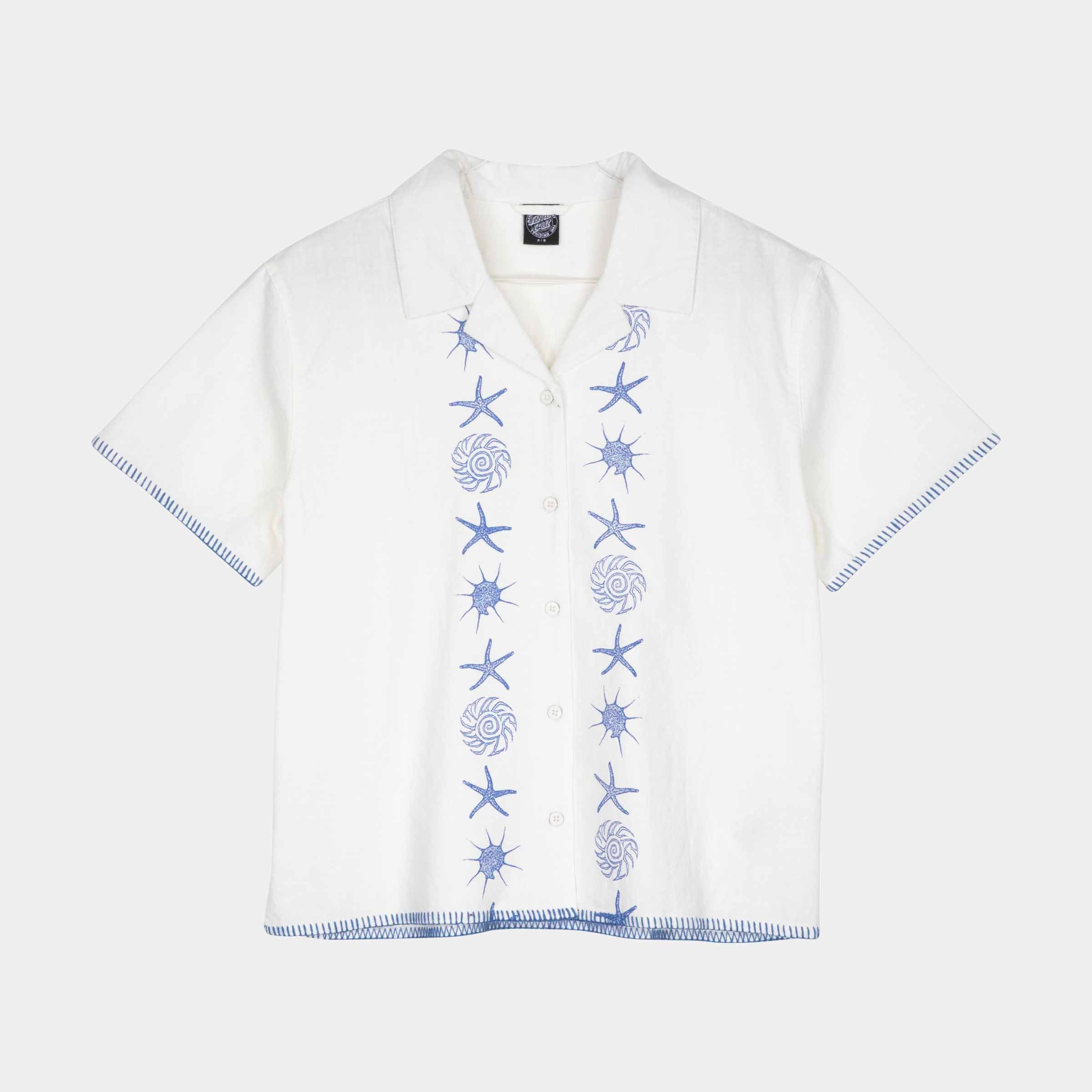 santa-cruz-skateboards-reef-short-sleeve-shirt-camicia-donna-oversize image 1