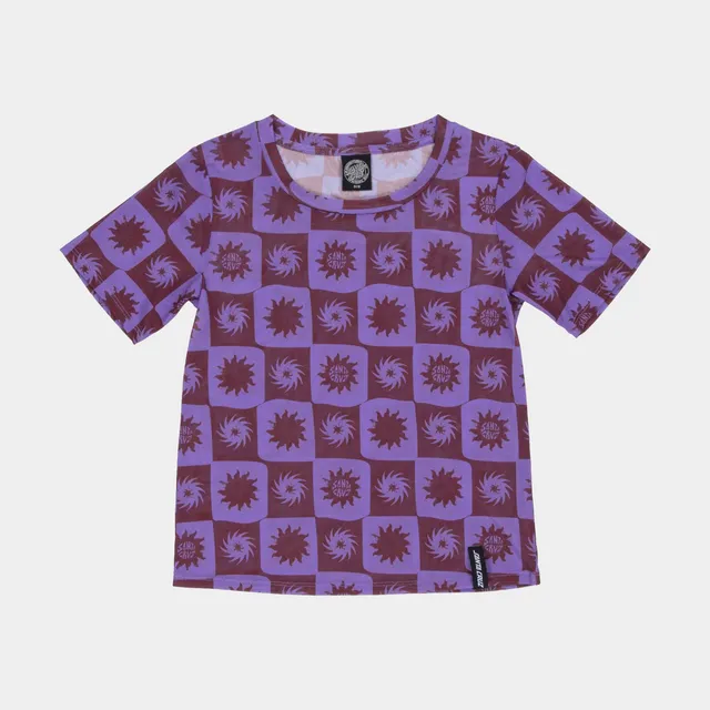 santa-cruz-skateboards-strip-digi-mesh-top-manica-corta-donna image 1