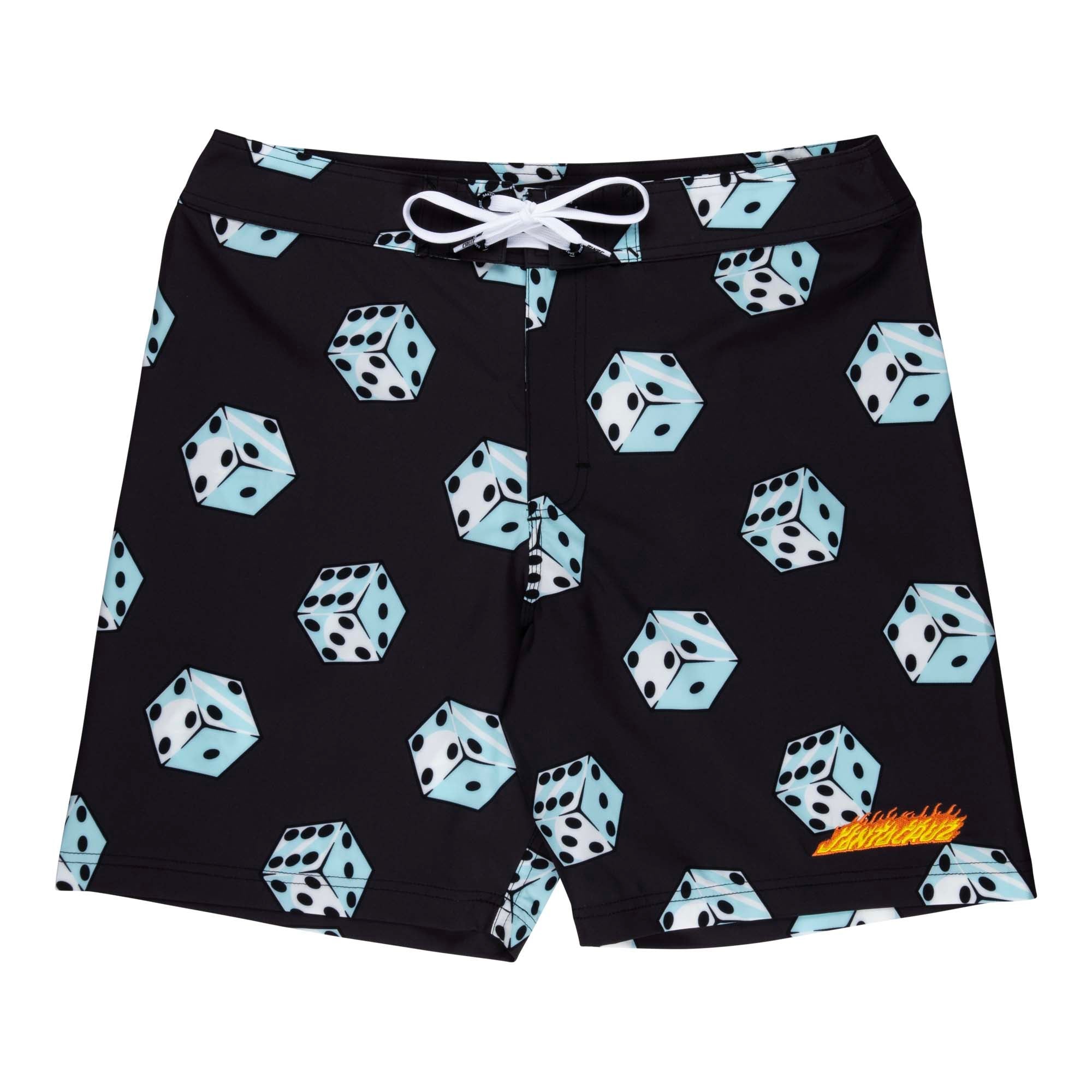 santa-cruz-skateboards-flaming-strip-dice-boardshort-costume-19-elasticizzato image 1
