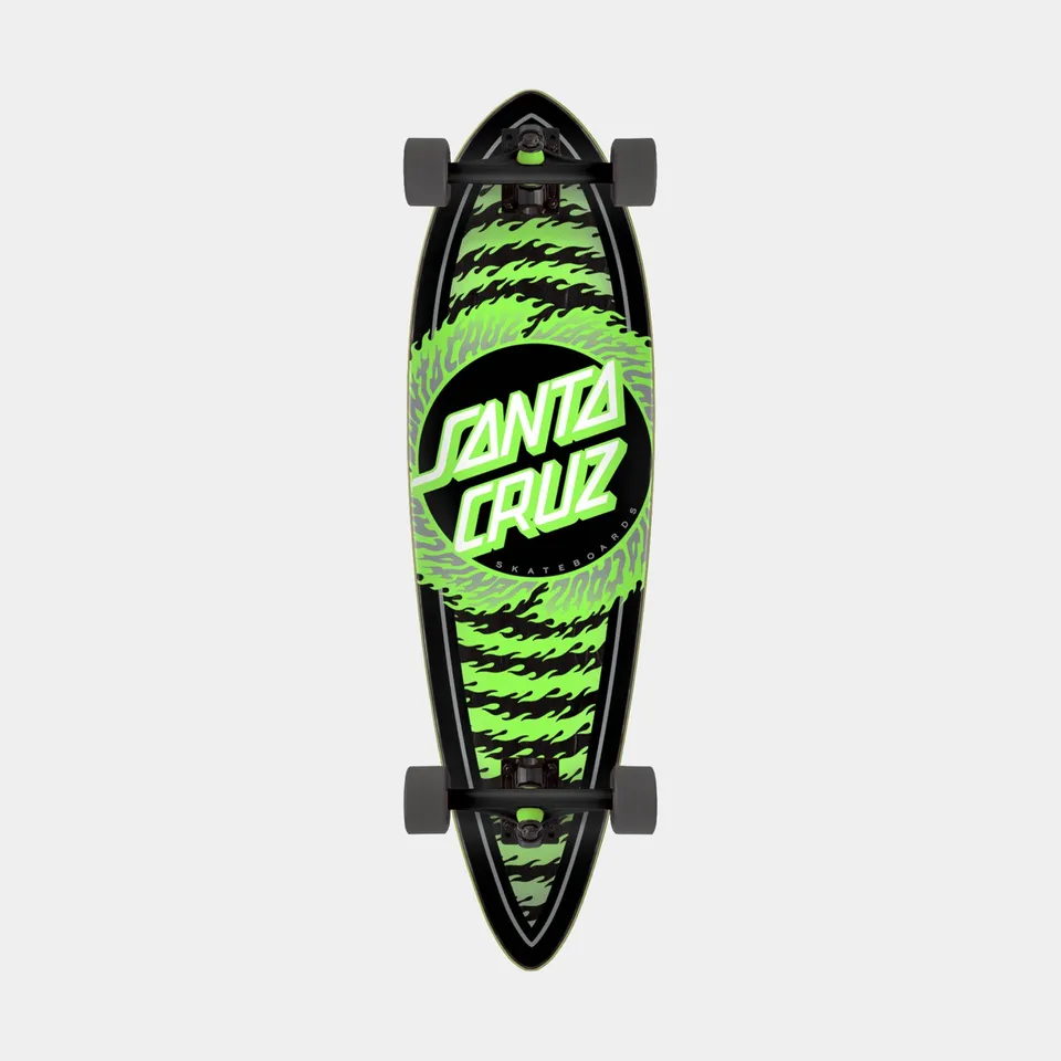 santa-cruz-skateboards-flame-ringed-dot-pintail-cruiser-9-2in-x-33in image 1