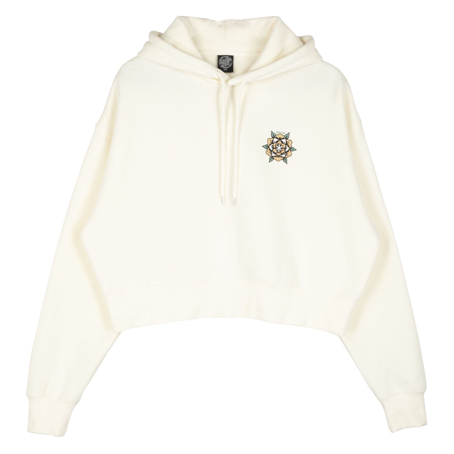 santa-cruz-skateboards-heart-set-hoodie-felpa-cappuccio-donna-boxy-cropped image 1