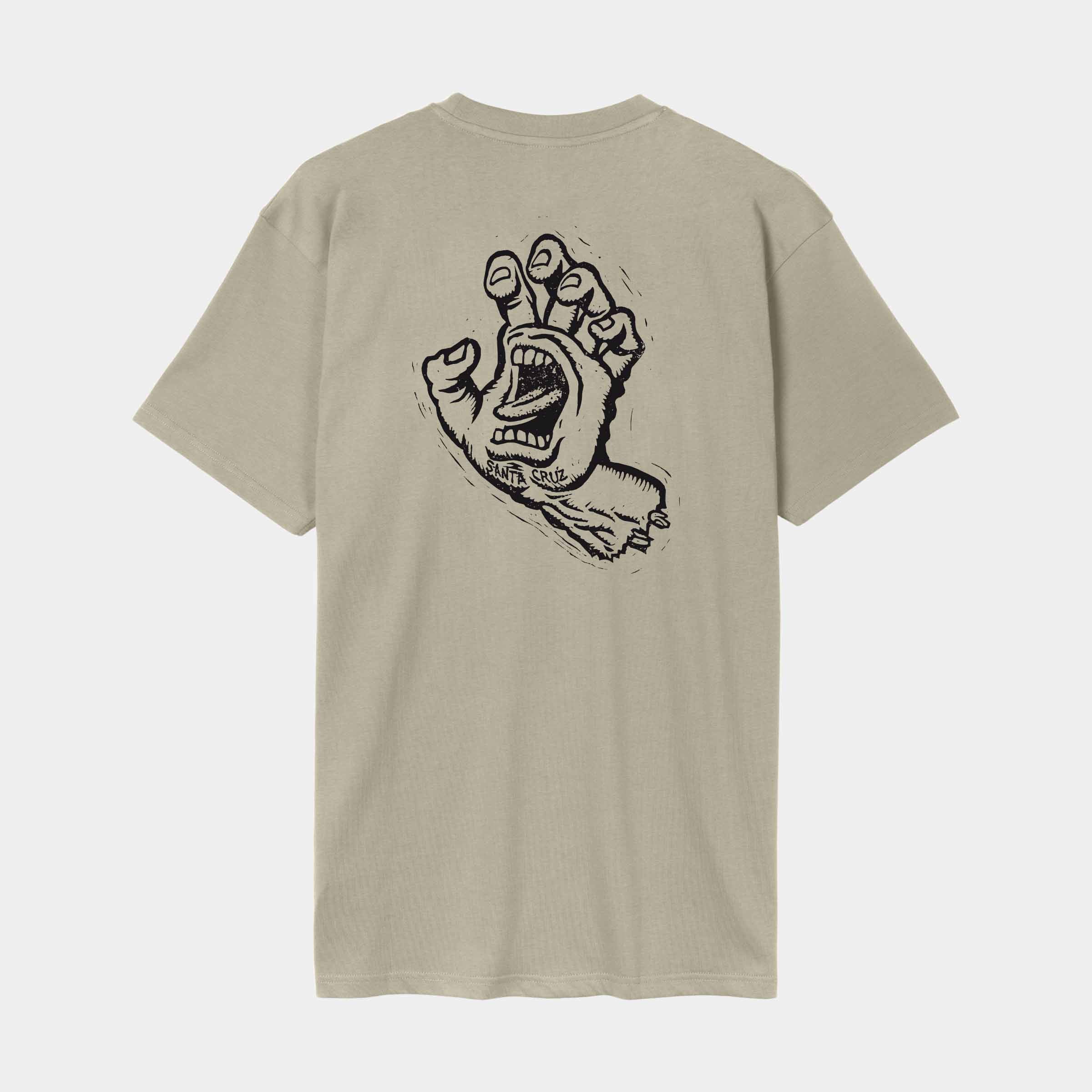 santa-cruz-skateboards-stamped-screaming-hand-t-shirt-maglietta-uomo-cotone-bio image 1
