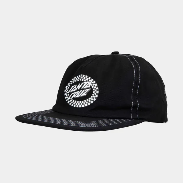 santa-cruz-skateboards-collage-oval-dot-snapback-cappello-5-panel image 1