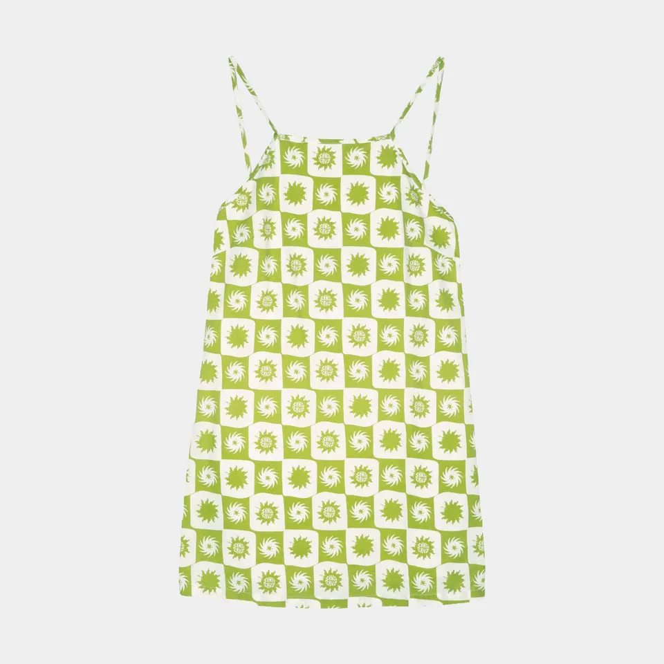 santa-cruz-skateboards-sun-daze-mini-dress-vestito-corto-cotone-fantasia image 1