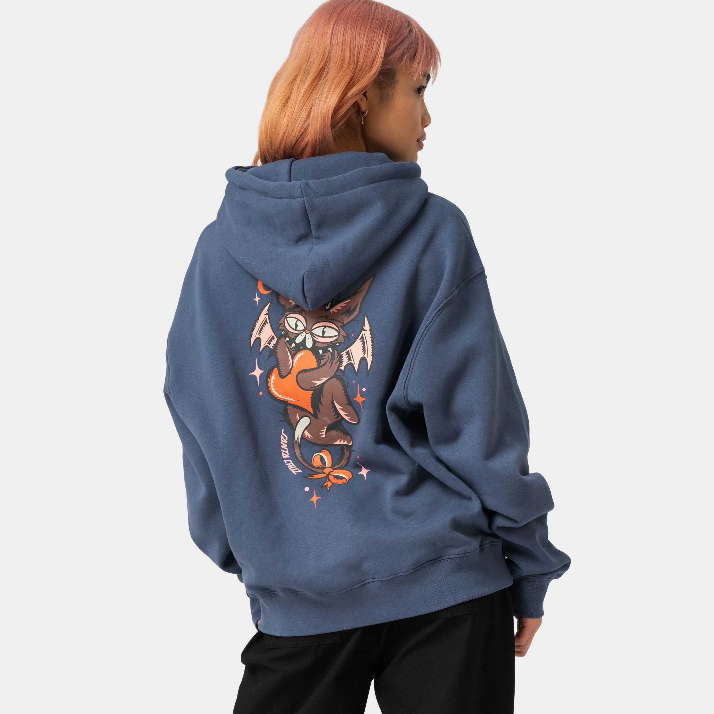 santa-cruz-skateboards-night-critter-hoodie-donna-felpa-boxy-330gsm image 4