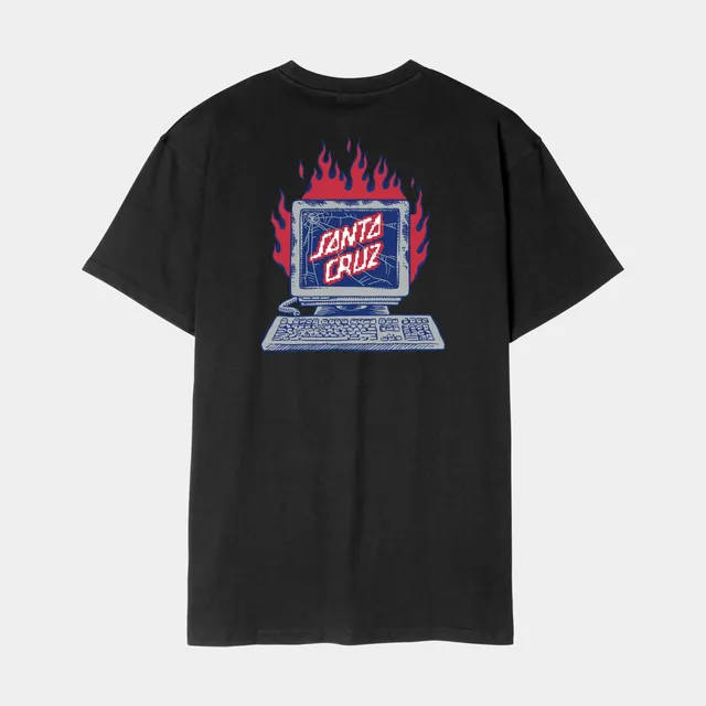 santa-cruz-skateboards-self-destruct-t-shirt-t-shirt-uomo-cotone-organico image 1