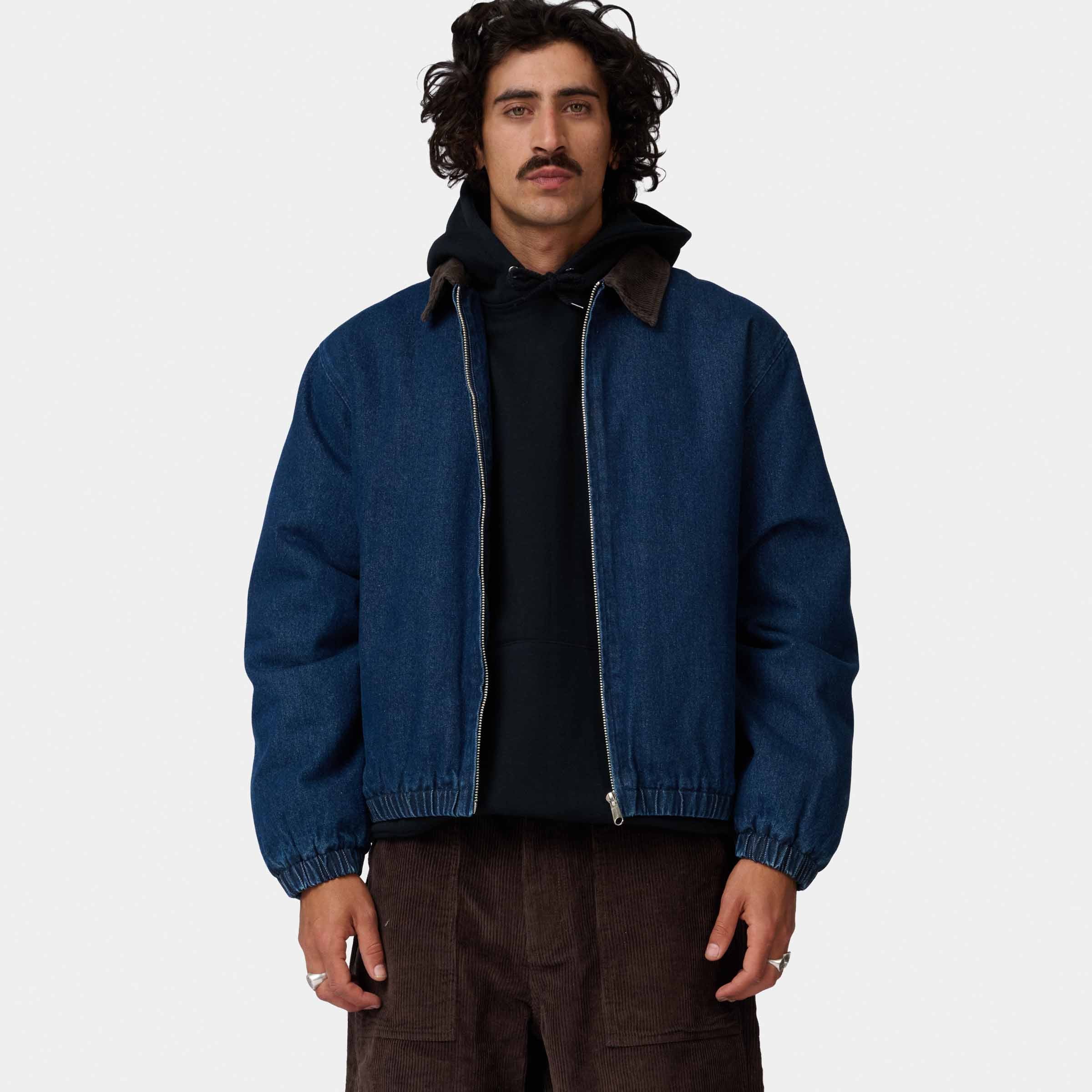 santa-cruz-skateboards-kayce-jacket-giacca-denim-zip-con-fodera-trapuntata image 3