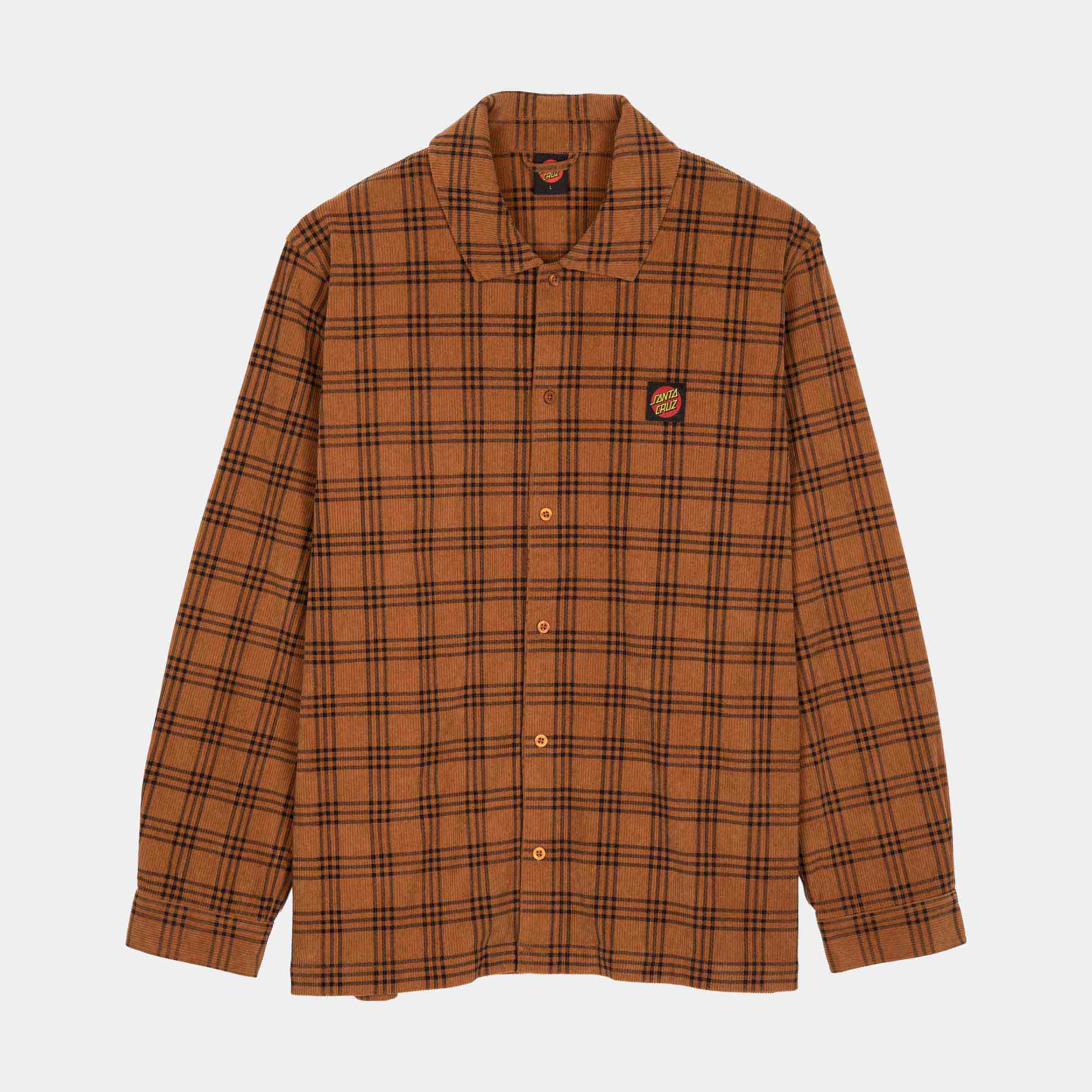 santa-cruz-skateboards-roamer-shirt-camicia-in-corduroy-manica-lunga image 1