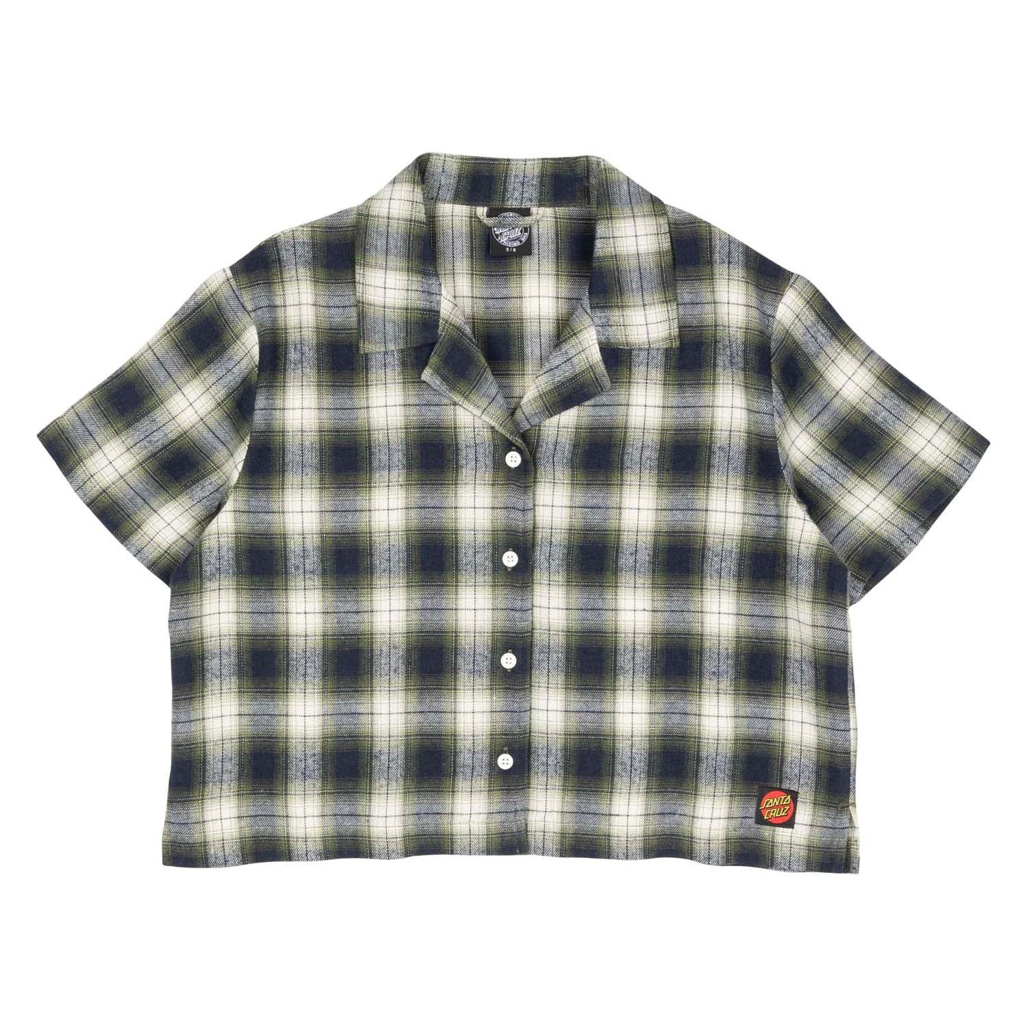 santa-cruz-skateboards-classic-check-crop-shirt-maglia-corta-donna image 1