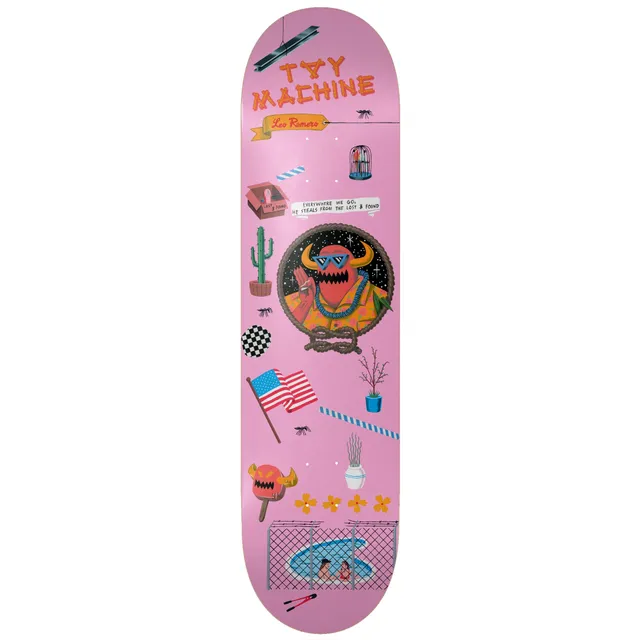 toy-machine-leo-romero-lost-found-8-25-tavola-skateboard-deck image 1