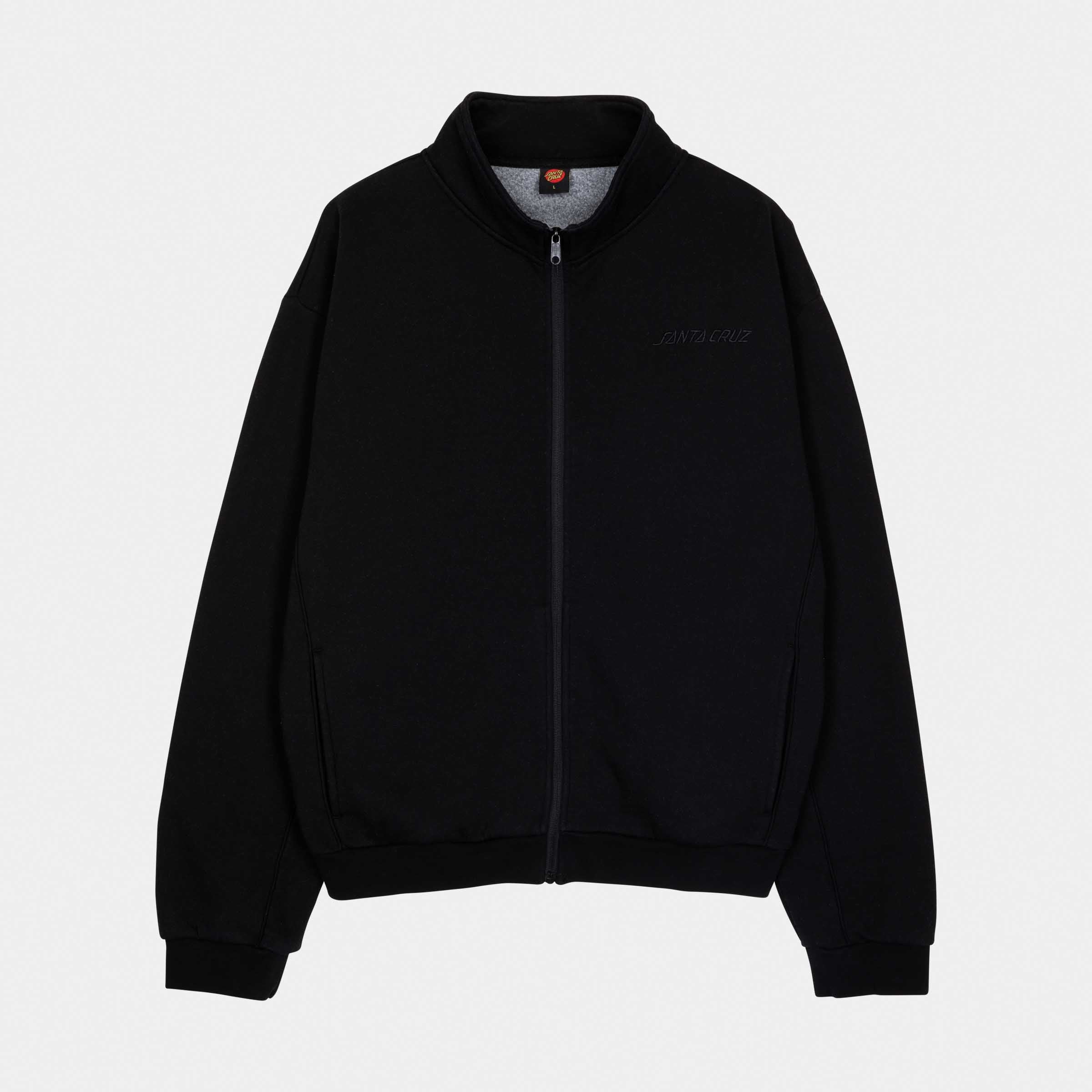 santa-cruz-skateboards-team-track-top-crew-felpa-full-zip-con-collo-a-imbuto image 1