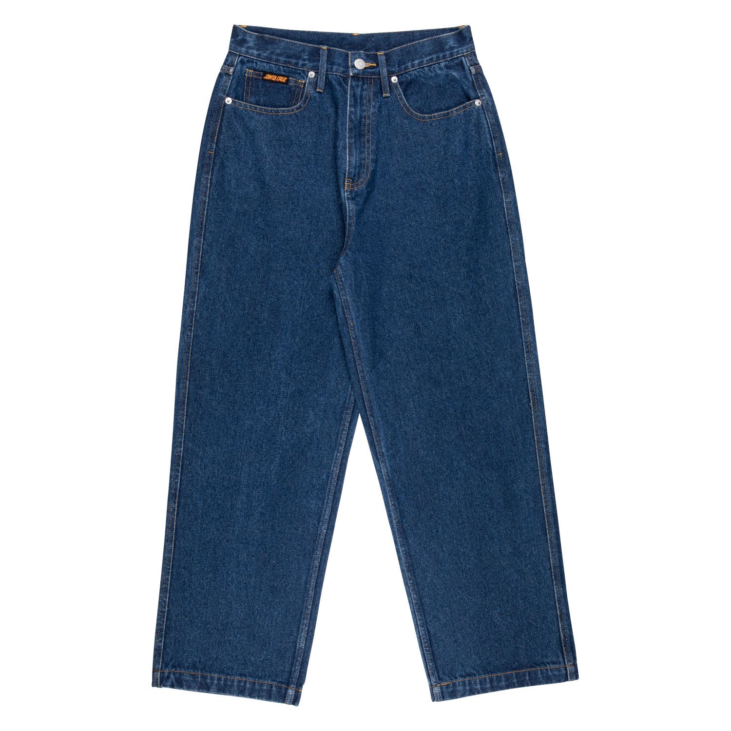 santa-cruz-skateboards-classic-baggy-jeans-donna-gamba-larga image 1